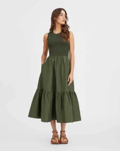 Tanya Taylor Crew Neck Josephina Dress Sale