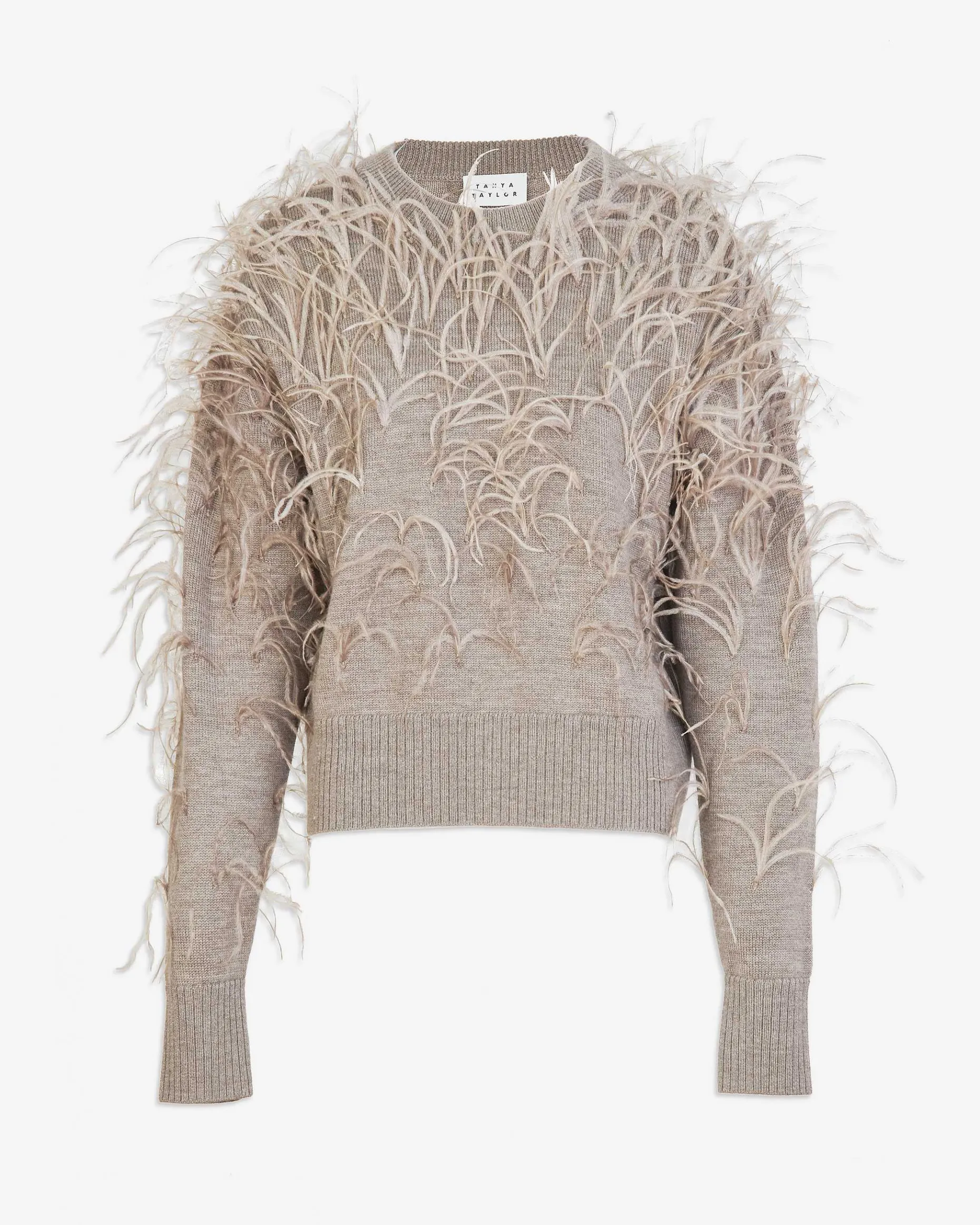 Tanya Taylor Lexia Knit Sweater Hot