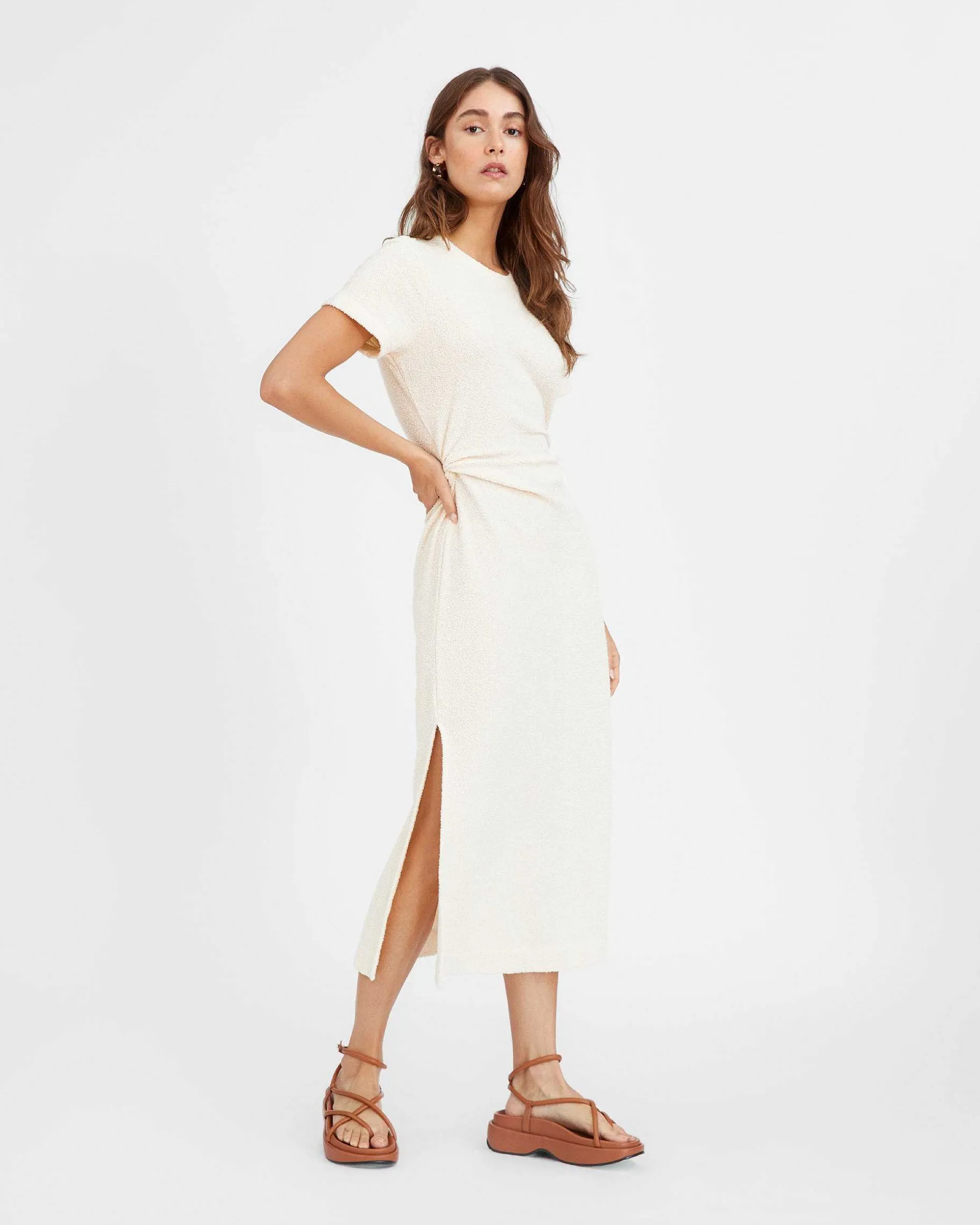Tanya Taylor Short Sleeve Aurora Dress Clearance