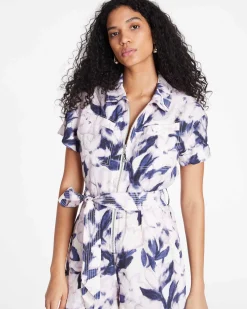 Tanya Taylor Short Sleeve Skye Romper Hot