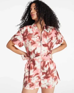 Tanya Taylor Short Sleeve Skye Romper Best