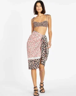 Tanya Taylor Valencia Smocked Bikini Top Hot